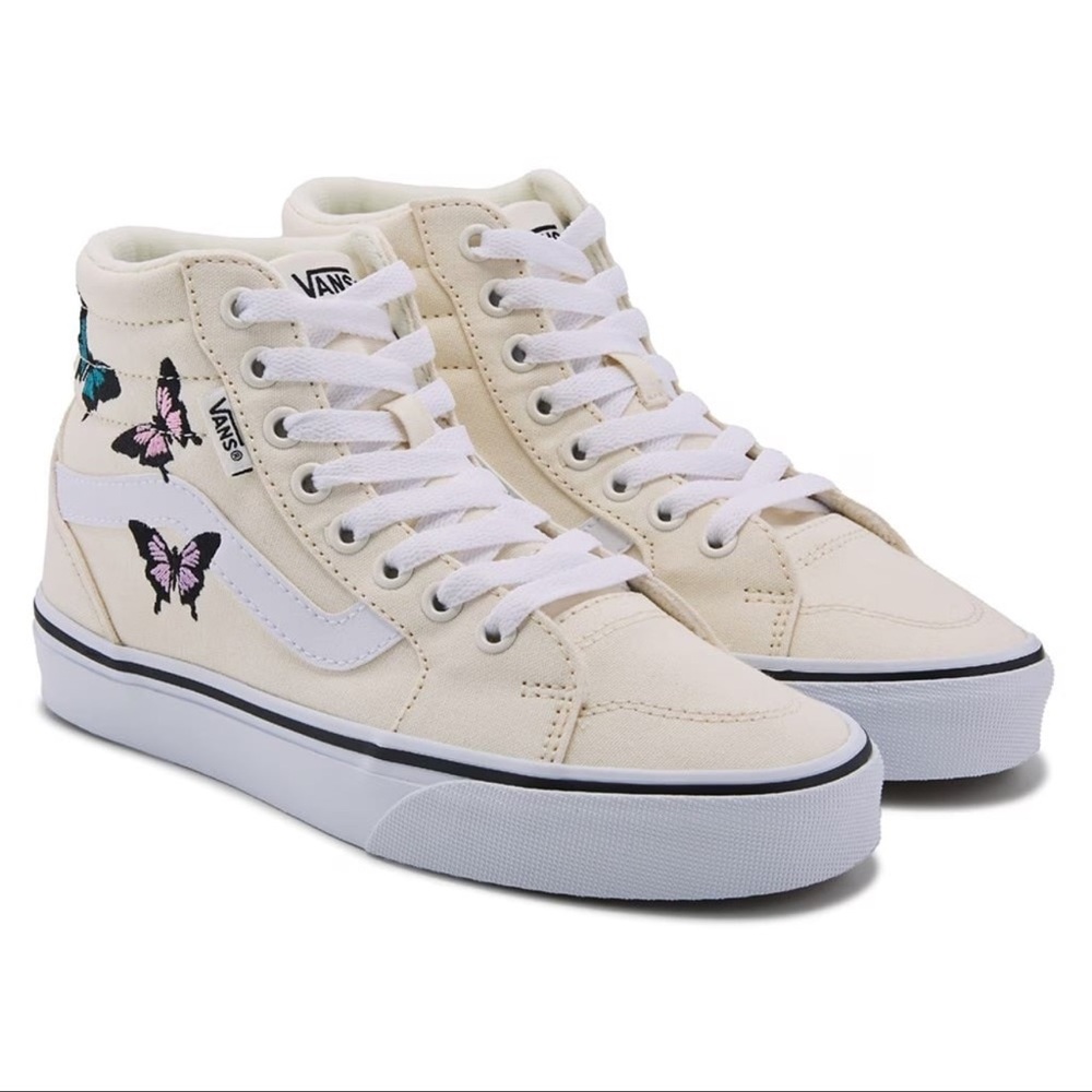 VANS Filmore Hi Embroidered Butterfly Mars Hi-Top Sneakers Sizes 8